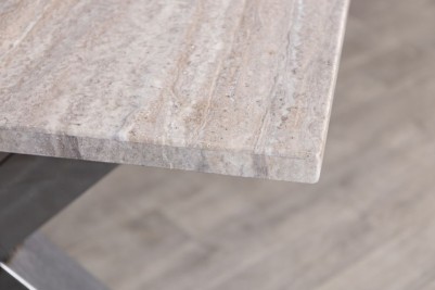 travertine-top-gunmetal-X-based-dining-table-corner